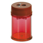 Officemate Pencil/Crayon Sharpener, 1.38" dia. x 2.13", Red, 8/Pack View Product Image