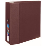 Avery Heavy-Duty Non-View Binder with DuraHinge, Three Locking One Touch EZD Rings and Thumb Notch, 5" Capacity, 11 x 8.5, Maroon View Product Image