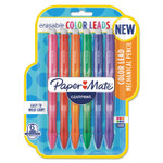 Paper Mate Clearpoint Color Mechanical Pencils, 0.7 mm, Assorted Lead/Barrel Colors, 6/Pack View Product Image