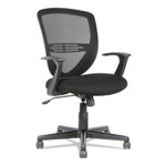 OIF Swivel/Tilt Mesh Mid-Back Task Chair, Supports up to 250 lbs., Black Seat/Black Back, Black Base View Product Image