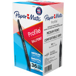 Paper Mate Profile Retractable Ballpoint Pen, Bold 1 mm, Black Ink/Barrel, 36/Pack View Product Image