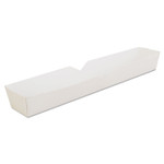 SCT Hot Dog Tray, White, 10 1/4 x 1 1/2 x 1 1/4, Paperboard, 500/Carton View Product Image