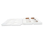 SCT Cupcake Holder Inserts, 9.88 x 9.88 x 0.88, White/Kraft, 200/Carton View Product Image