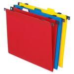 Pendaflex 2-in-1 Colored Poly Folders with Built-in Tabs, Letter Size, 1/3-Cut Tab, Assorted, 10/Pack View Product Image