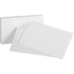 Oxford Unruled Index Cards, 4 x 6, White, 100/Pack OXF40 View Product Image