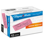 Paper Mate Pink Pearl Eraser, Rectangular, Large, Elastomer, 12/Box View Product Image