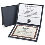 Oxford Diploma Cover, 12 1/2 x 10 1/2, Navy View Product Image