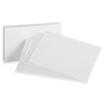 Oxford Unruled Index Cards, 5 x 8, White, 100/Pack OXF50 View Product Image
