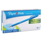 Paper Mate FlexGrip Ultra Stick Ballpoint Pen, Medium 1mm, Blue Ink/Barrel, Dozen View Product Image