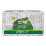 Seventh Generation 100% Recycled Napkins, 1-Ply, 11 1/2 x 12 1/2, White, 250/Pack View Product Image