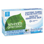 Seventh Generation Natural Fabric Softener Sheets, Unscented, 80/Box View Product Image