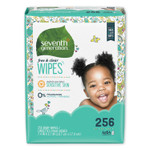 Seventh Generation Free & Clear Baby Wipes, Refill, Unscented, White, 256/PK, 3 PK/CT View Product Image