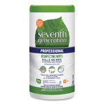Seventh Generation Professional Disinfecting Multi-Surface Wipes, 8 x 7, Lemongrass Citrus, 70/Canister View Product Image