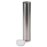 San Jamar Small Pull-Type Water Cup Dispenser, Stainless Steel View Product Image