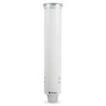 San Jamar Small Pull-Type Water Cup Dispenser, White View Product Image