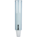 San Jamar Large Pull-Type Water Cup Dispenser, Translucent Blue View Product Image