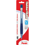 Pentel Quicker Clicker Mechanical Pencil, 0.7 mm, HB (#2.5), Black Lead, Transparent Blue Barrel View Product Image