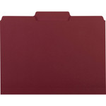 Smead Interior File Folders, 1/3-Cut Tabs, Letter Size, Maroon, 100/Box View Product Image