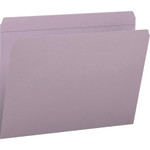 Smead Reinforced Top Tab Colored File Folders, Straight Tab, Letter Size, Lavender, 100/Box View Product Image