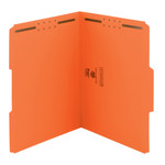 Smead Top Tab Colored 2-Fastener Folders, 1/3-Cut Tabs, Letter Size, Orange, 50/Box View Product Image