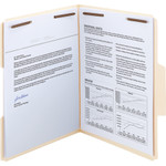 Smead SuperTab Reinforced Guide Height 2-Fastener Folders, 1/3-Cut Tabs, Letter Size, 14 pt. Manila, 50/Box View Product Image