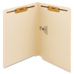 Smead WaterShed/CutLess End Tab 2-Fastener Folders, Straight Tab, Letter Size, Manila, 50/Box View Product Image