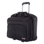 Swiss Mobility Purpose Business Case On Wheels, Holds Laptops 15.6", 8.5" x 8.5" x 16", Black View Product Image