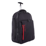 Swiss Mobility Stride Business Backpack On Wheels, For Laptops 15.6", 10" x 10" x 21.5", Black View Product Image