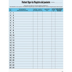 Tabbies HIPAA Labels, Patient Sign-In, 8.5 x 11, Blue, 23/Sheet, 125 Sheets/Pack View Product Image