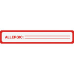 Tabbies Medical Labels, ALLERGIC, 1 x 5.5, White, 175/Roll View Product Image