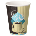 Dart Duo Shield Paper Hot Cups/Lids Combo, 12oz, Tuscan Cafe, 52/Pack, 6 Packs/Carton View Product Image