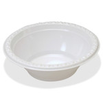 Tablemate Plastic Dinnerware, Bowls, 12oz, White, 125/Pack View Product Image