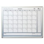 AbilityOne 7520012239896 SKILCRAFT Quartet 30-Day Wet Erase Planner w/Aluminum Frame, 24 x 36 View Product Image