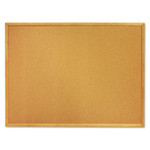 AbilityOne 7195012354161 SKILCRAFT Quartet Cork Board, 36 x 24, Oak Frame View Product Image