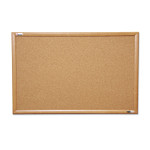 AbilityOne 7195012182026 SKILCRAFT Quartet Cork Board, 36 x 48, Oak Frame View Product Image