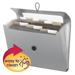 Smead Step Index Organizer, 12 Sections, 1/6-Cut Tab, Letter Size, Silver View Product Image