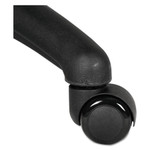 Alera Dual Wheel Hooded Casters, B Stem, 2" Caster, Black View Product Image