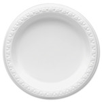 Tablemate Plastic Dinnerware, Plates, 6" dia, White, 125/Pack View Product Image