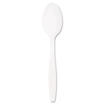 Dart Guildware Extra Heavyweight Plastic Teaspoons, White, 100/Box View Product Image