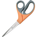 AbilityOne 5110012414371 SKILCRAFT Scissors, 8.25" Long, 3.63" Cut Length, Orange/Gray Offset Handle View Product Image