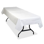 Tablemate Table Set Poly Tissue Table Cover, 54 x 108, White, 6/Pack View Product Image