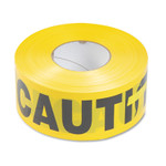 Tatco Caution Barricade Safety Tape, Yellow, 3w x 1000ft Roll View Product Image