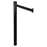 Tatco Adjusta-Tape Crowd Control Posts Only, Steel, 40" High, Black, 2/Box View Product Image