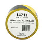Tatco Hazard Marking Aisle Tape, 2w x 108ft Roll View Product Image