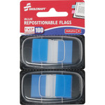 AbilityOne 7510013152021 SKILCRAFT Page Flags, 1" x 1 3/4", Blue, 100/Pack View Product Image
