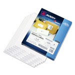 AbilityOne 7530012898190 SKILCRAFT Laser Labels, Laser Printers, 1 x 4, White, 20/Sheet, 100 Sheets/Box View Product Image