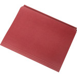 AbilityOne 7530013649484 SKILCRAFT Straight Cut File Folders, Straight Tab, Letter Size, Red, 100/Box View Product Image