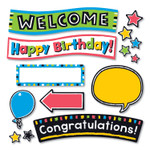 TREND Bold Strokes Wipe-Off Celebration Signs Bulletin Board Set, 18 1/4" x 31" View Product Image