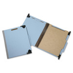 AbilityOne 7530013723102 SKILCRAFT Hanging Classification Folders, Letter Size, 3 Dividers, 2/5-Cut Tab, Light Blue, 10/Box View Product Image