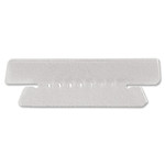 AbilityOne 7510013754510 SKILCRAFT Tabs for Hanging File Folders, 1/3-Cut Tabs, Clear, 3.5" Wide, 25/Pack View Product Image